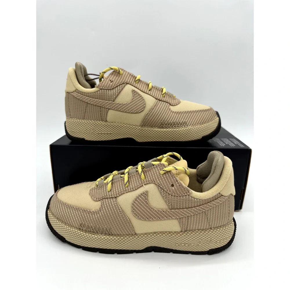Nike Air Force 1 Wild Womens size 5 Sesame Tan Brown Athleisure Shoes FB2348 201